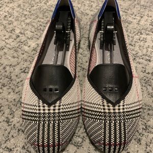 Rothy’s Grey Glen Plaid flats. Size 8.5.